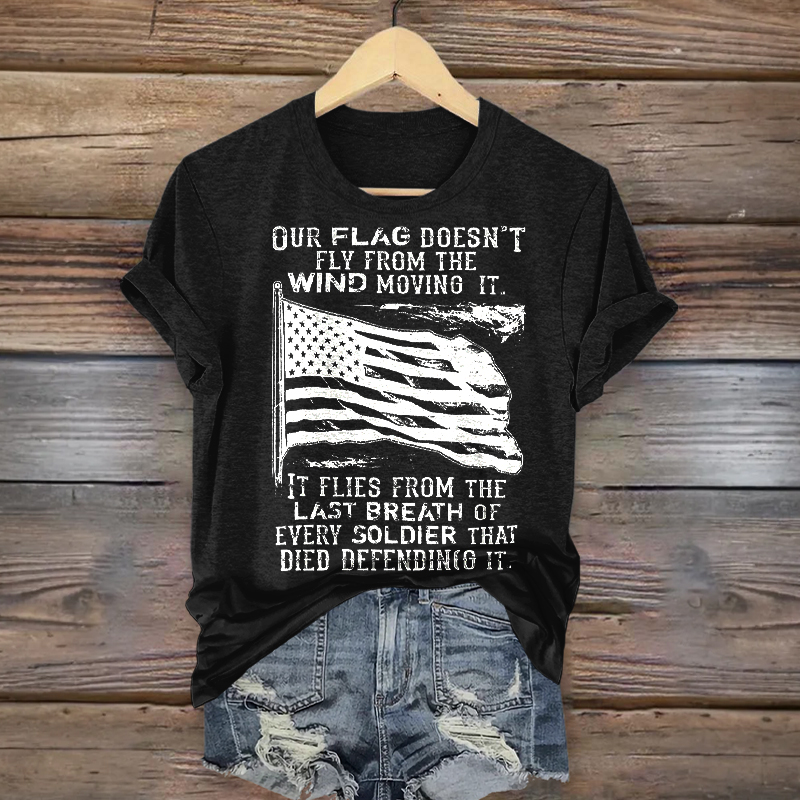 Women's Veteran Casual Printed T-shirt