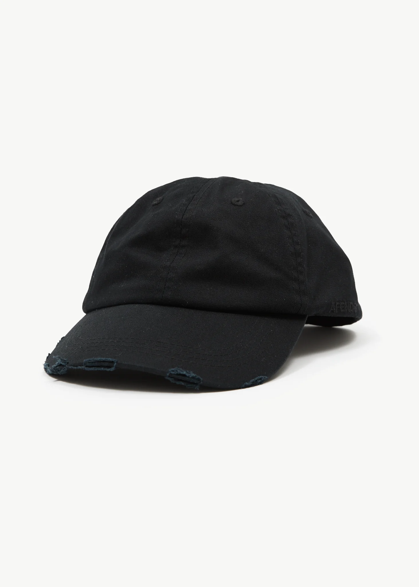 AFENDS Mens Genesis - Six Panel Cap - Stone Black