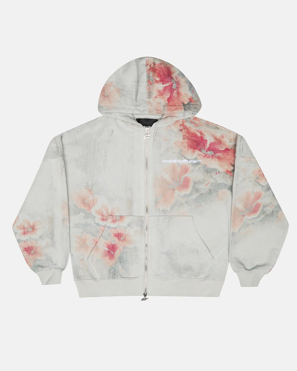 GARDEN N´ROSES ZIP HOODIE GREY