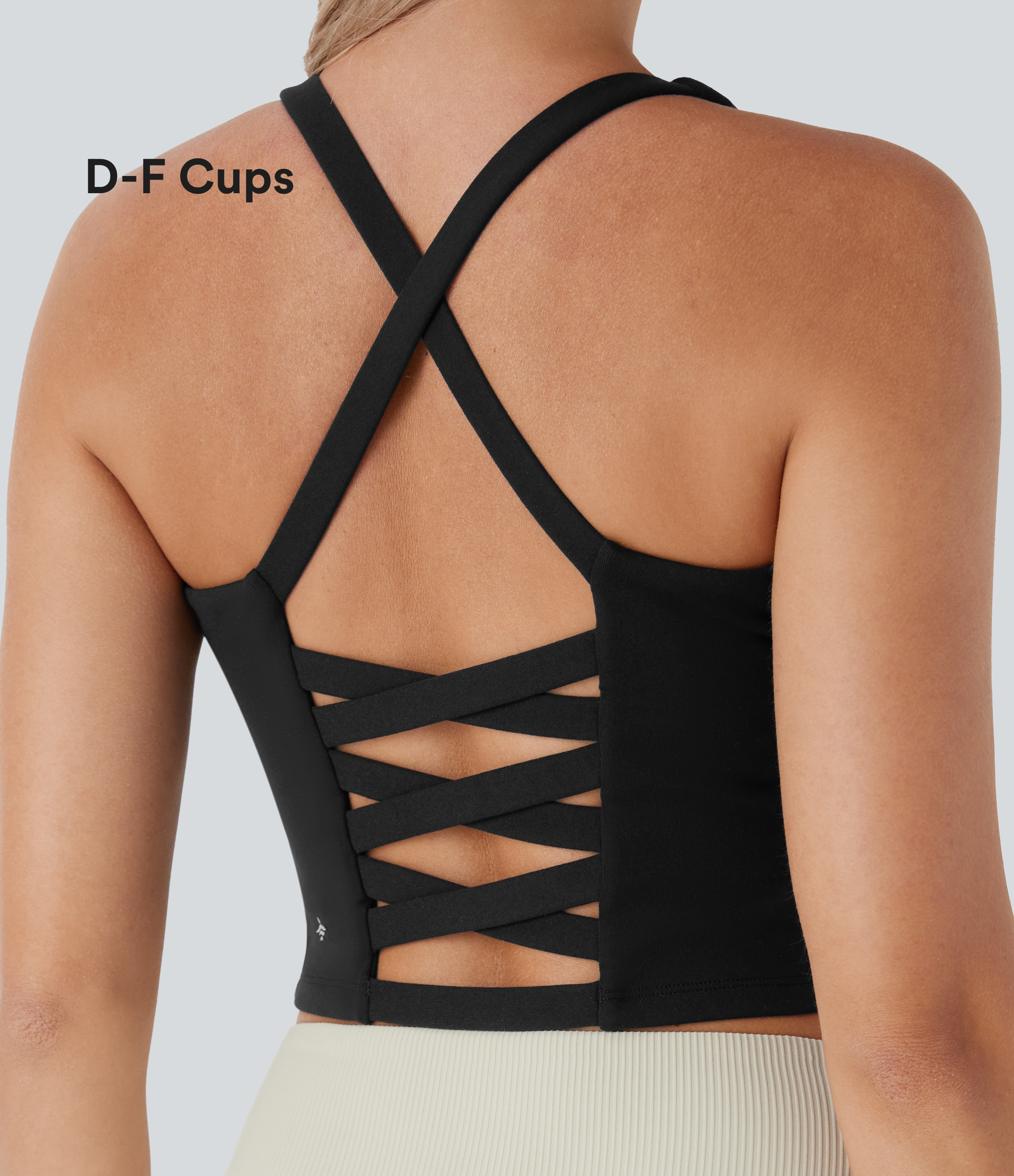 Cropped Yoga Tank Top D-F Cups