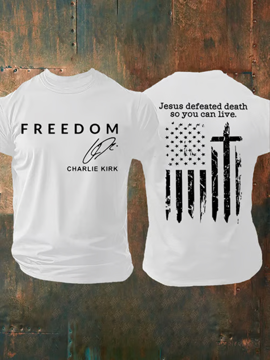 Men's Freedom Is Not Free R.I.P Charlie Kirk Short Sleeve T-shirt