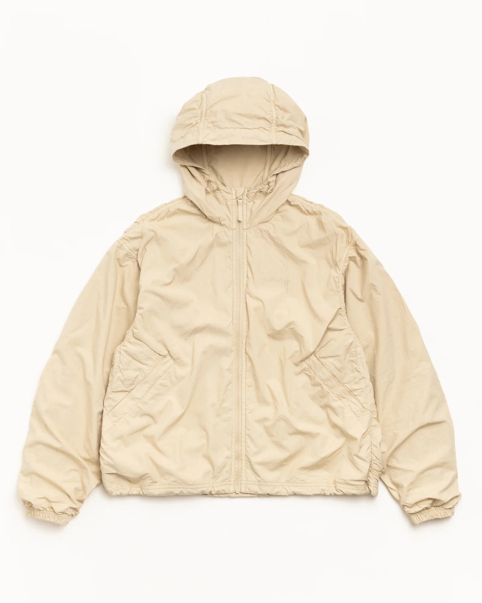 DOUBLE COTTON HOODED JACKET