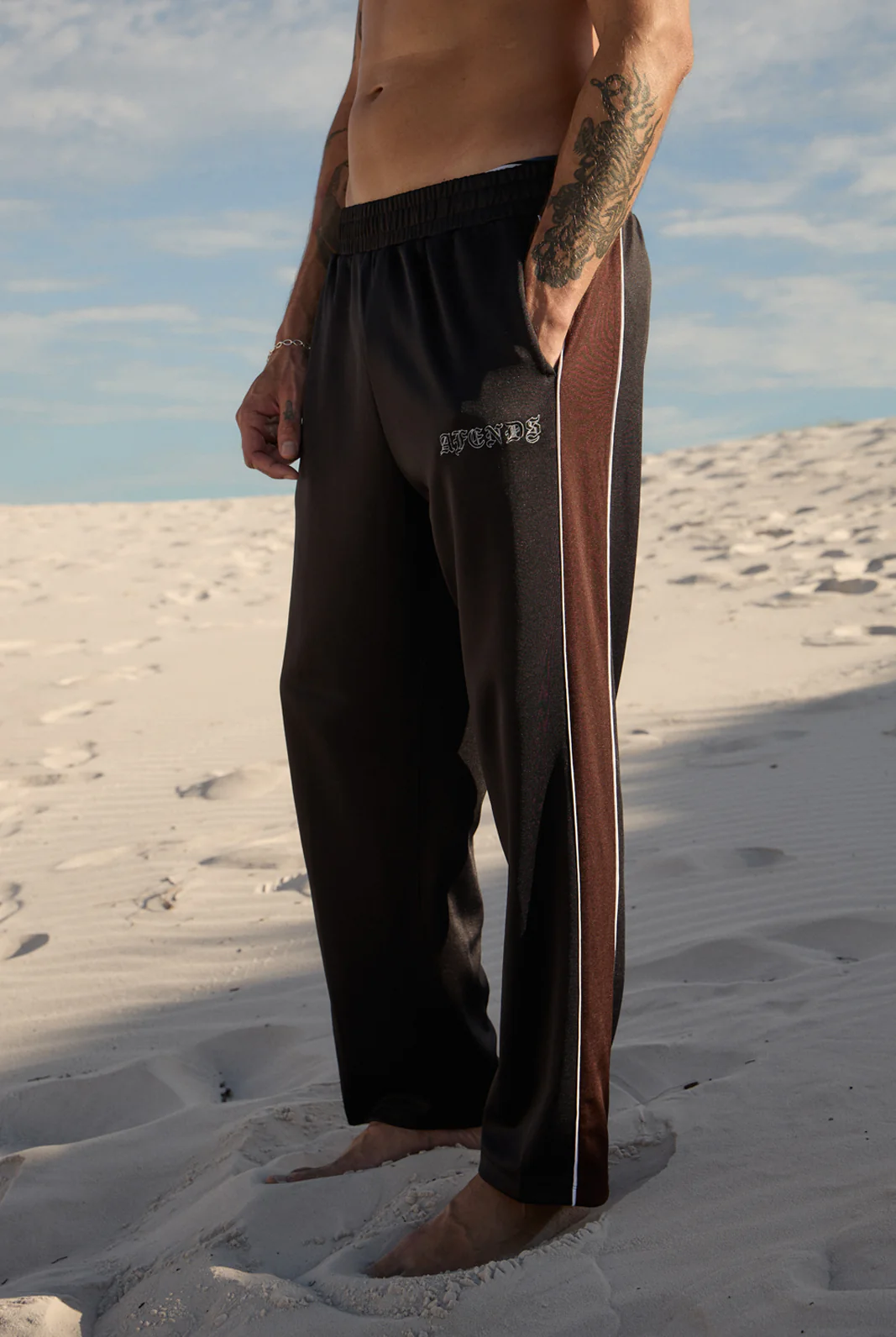 AFENDS Mens Machine -  Track Pant - Black