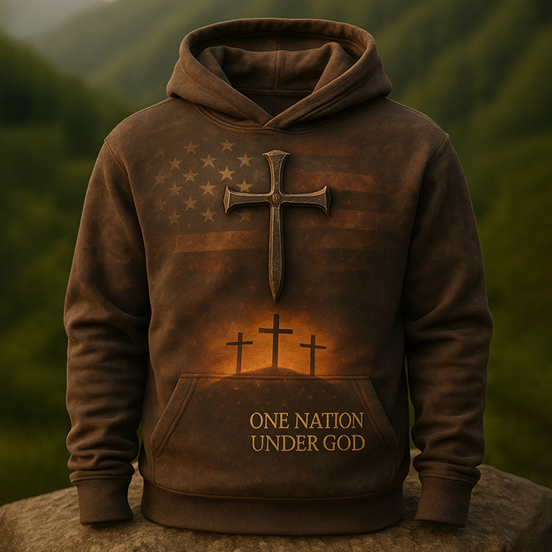 Christian Faith Art Print Casual Hoodie