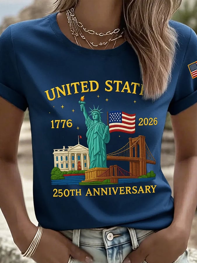 Women's  America 250th Anniversary Print T-Shirt