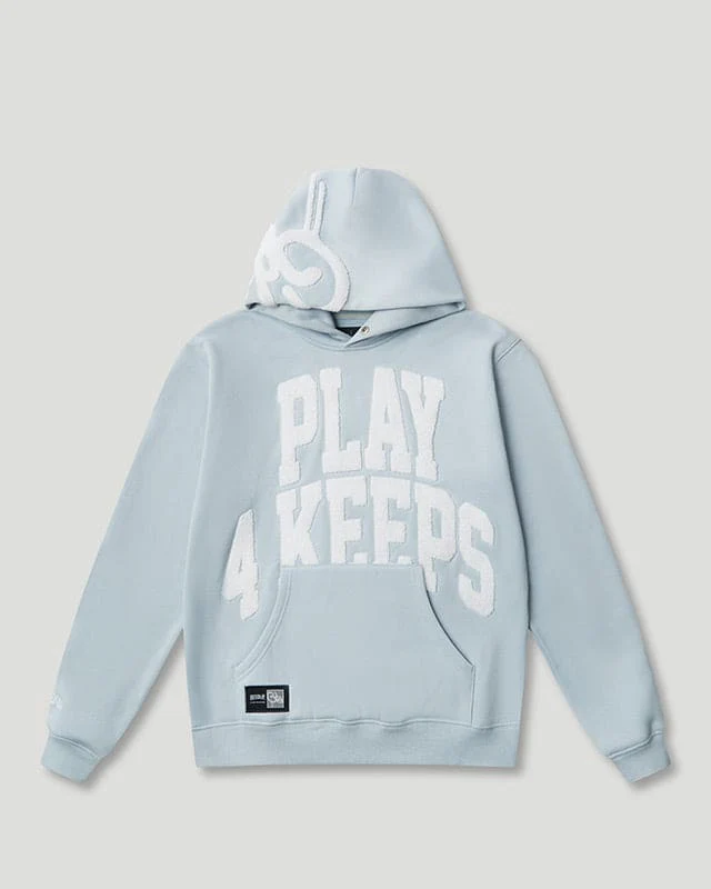 Play4Keeps Handstyle Hoodie Pale Blue/White