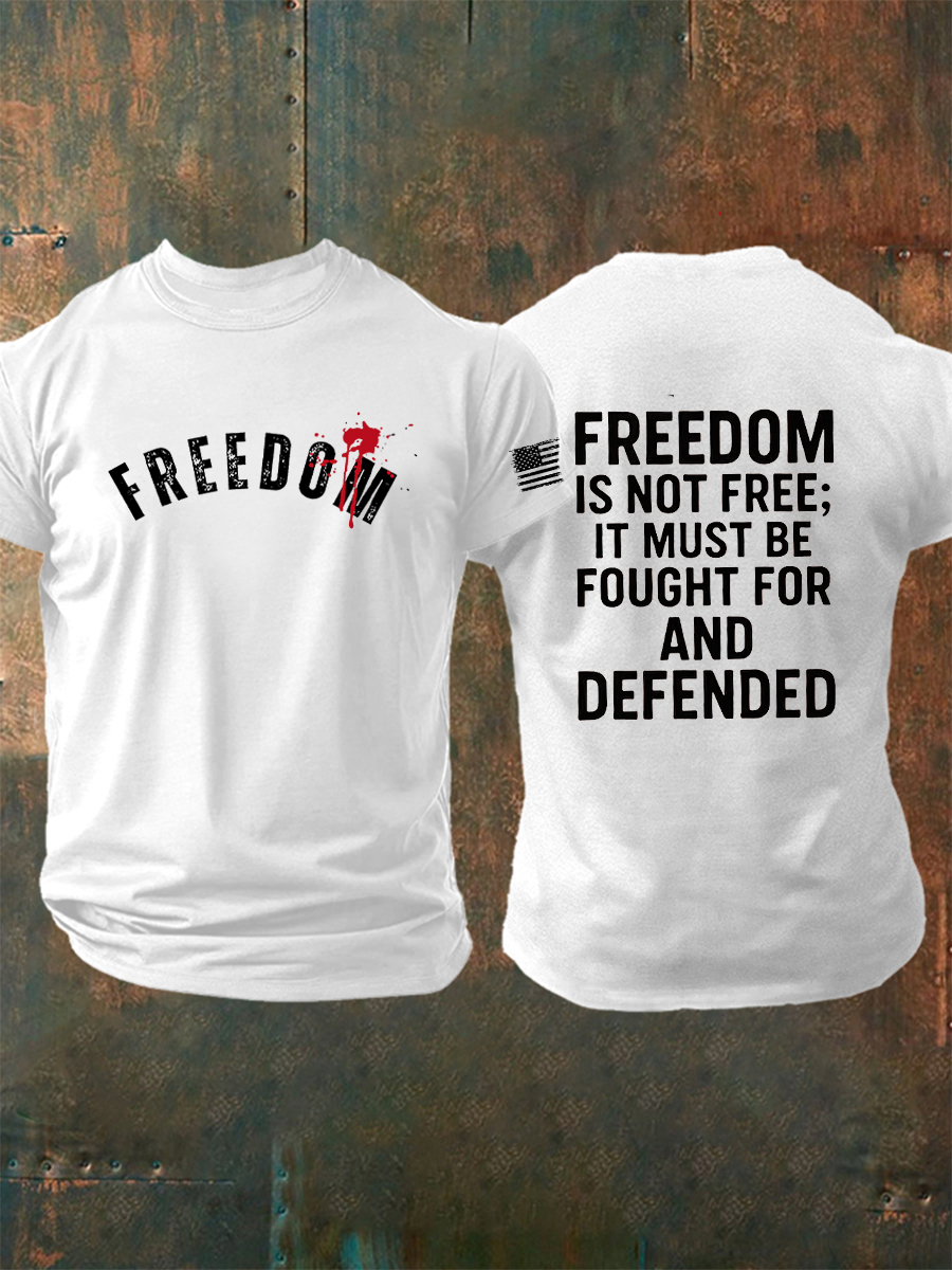 Men's Freedom Is Not Free R.I.P Charlie Kirk Short Sleeve T-Shirt