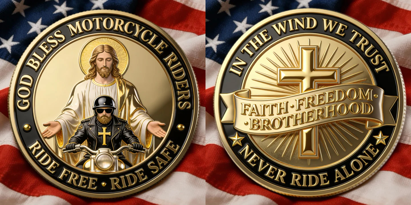 Motorcycle Blessing Coin