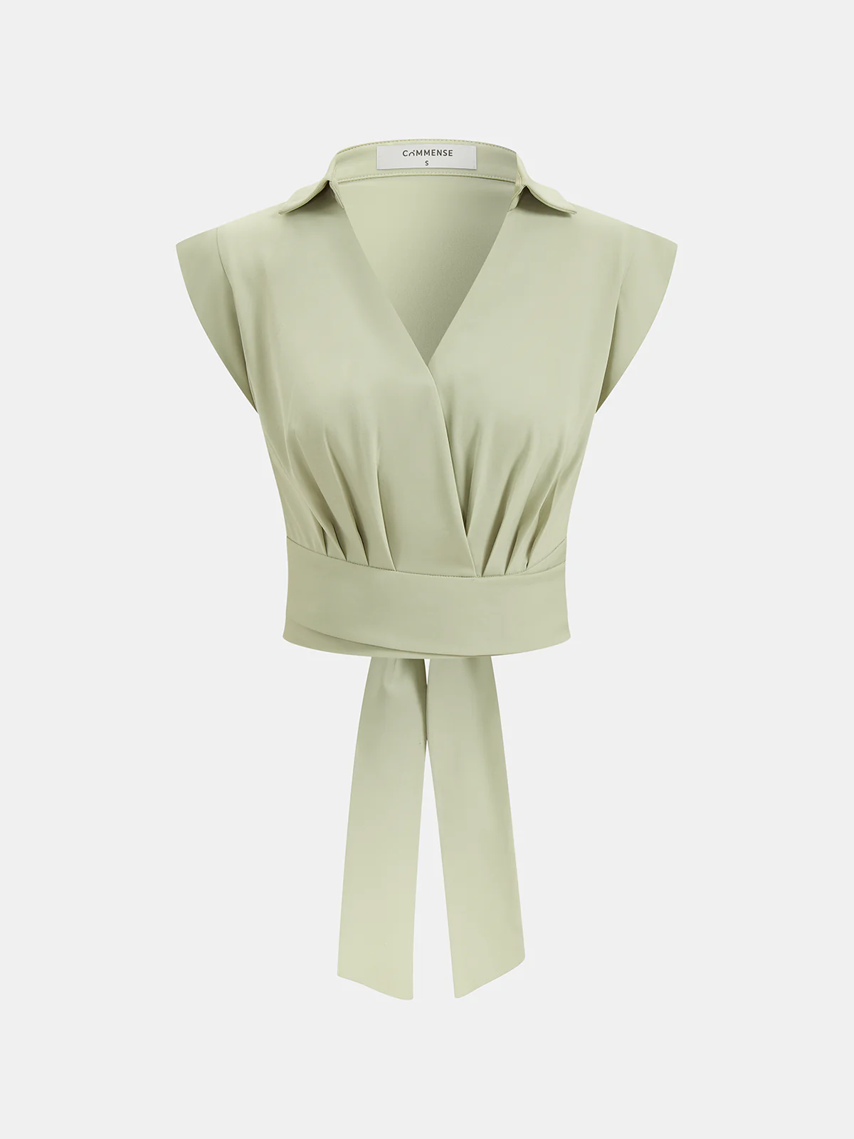 Sleeveless Tie Waist Top & Wide Leg Pants Set