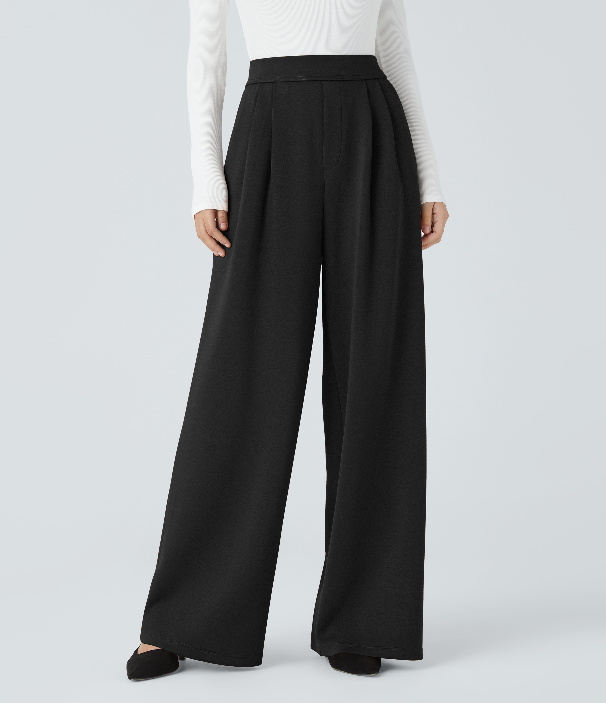 Halara Flex™ High Waisted Pocket Wide Leg Work Pants