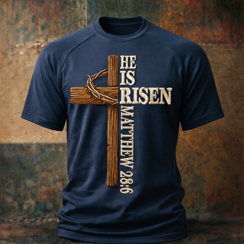 Men's Christian Faith Cross-Print T-Shirt