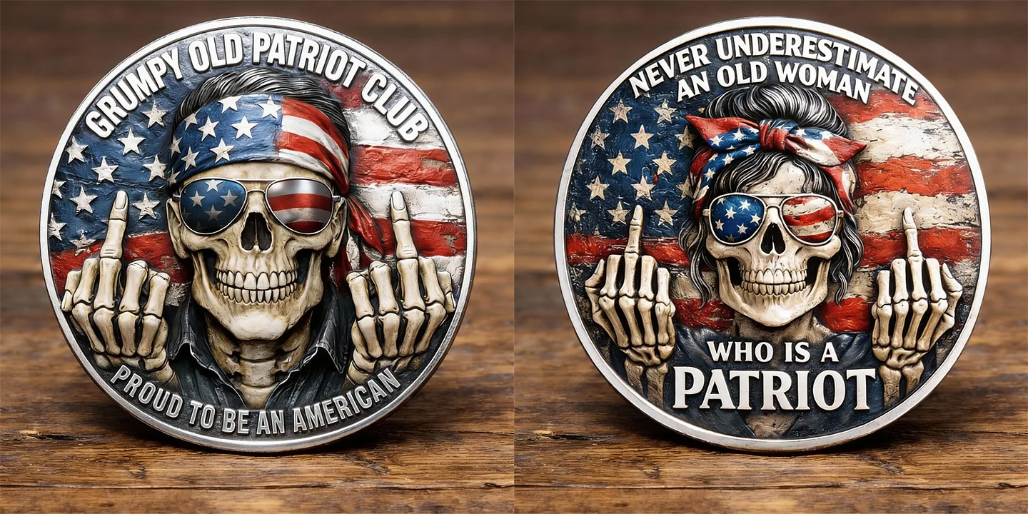 🏆Flash Sale 60% OFF - Grumpy Old Patriot Club Commemorative Coin