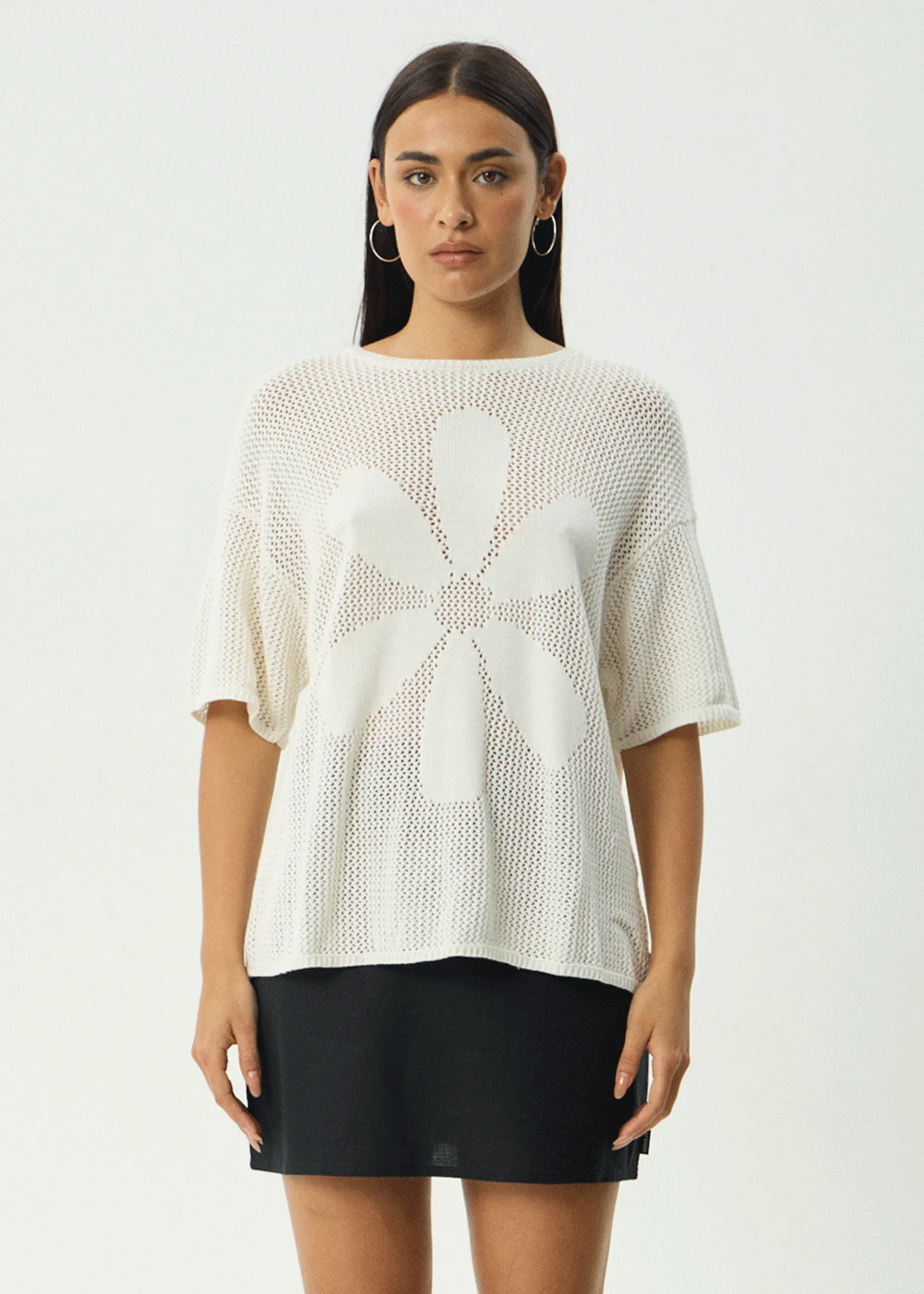 AFENDS Womens Riley - Knit Tee - White