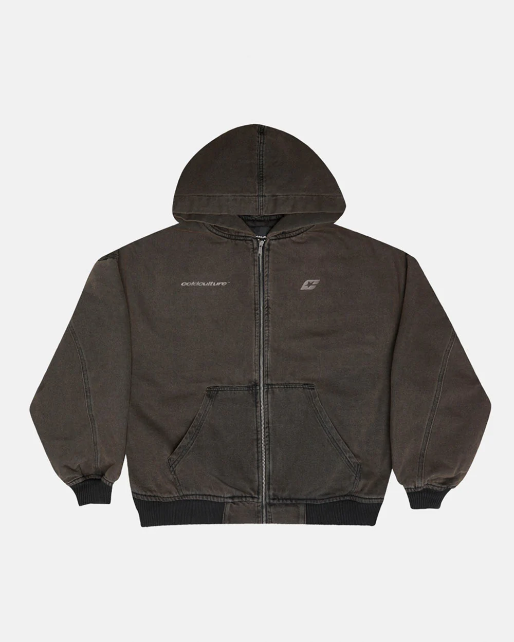 HARPER JACKET FADED DARK BROWN DENIM