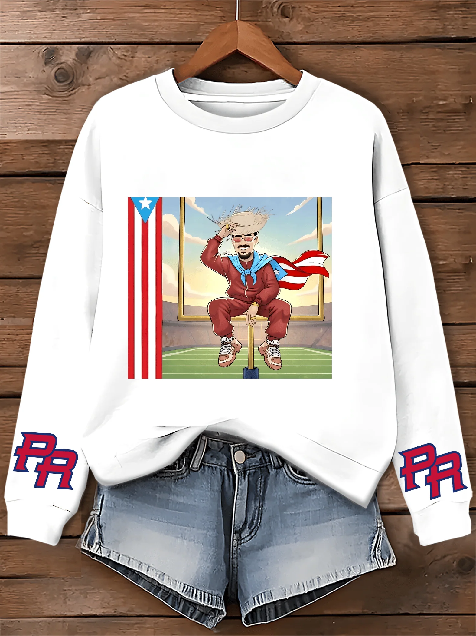 Puerto RIco Benito Bowl Printed Sweatshirt