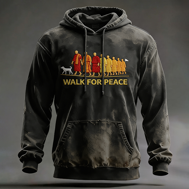 Men's Walk For Peace Art Print Comfy Hoodie