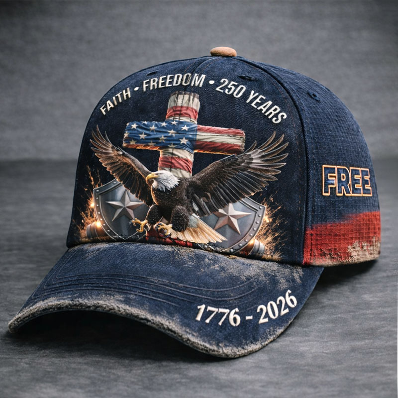 US 250th Anniversary Faith Art Print Hat