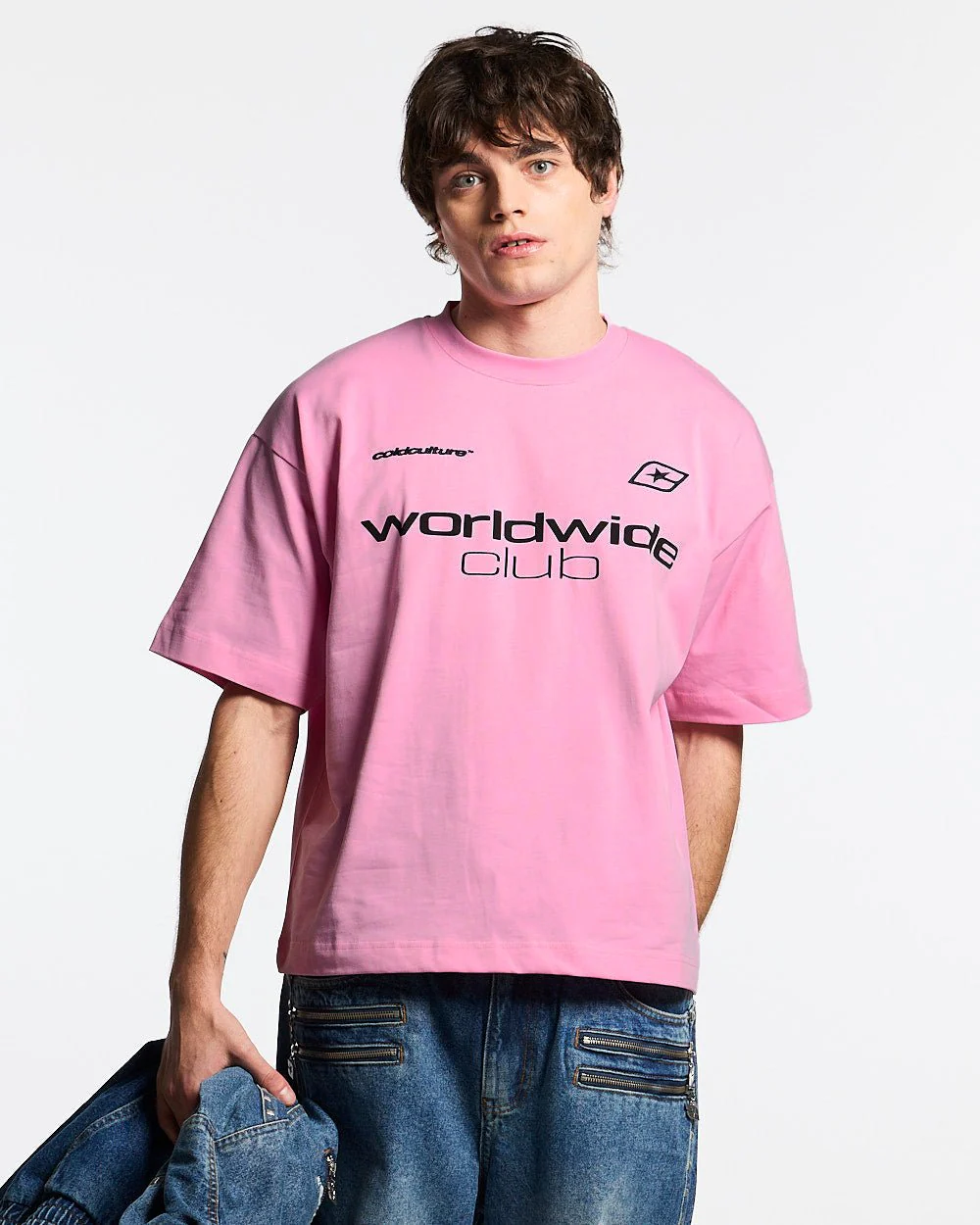 MR WORLDWIDE TEE PINK