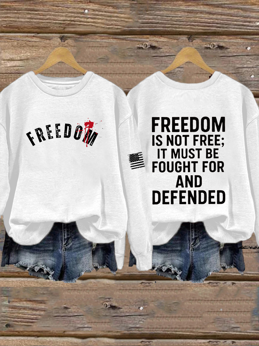 Women's Freedom Is Not Free R.I.P Charlie Kirk Sweatshirt