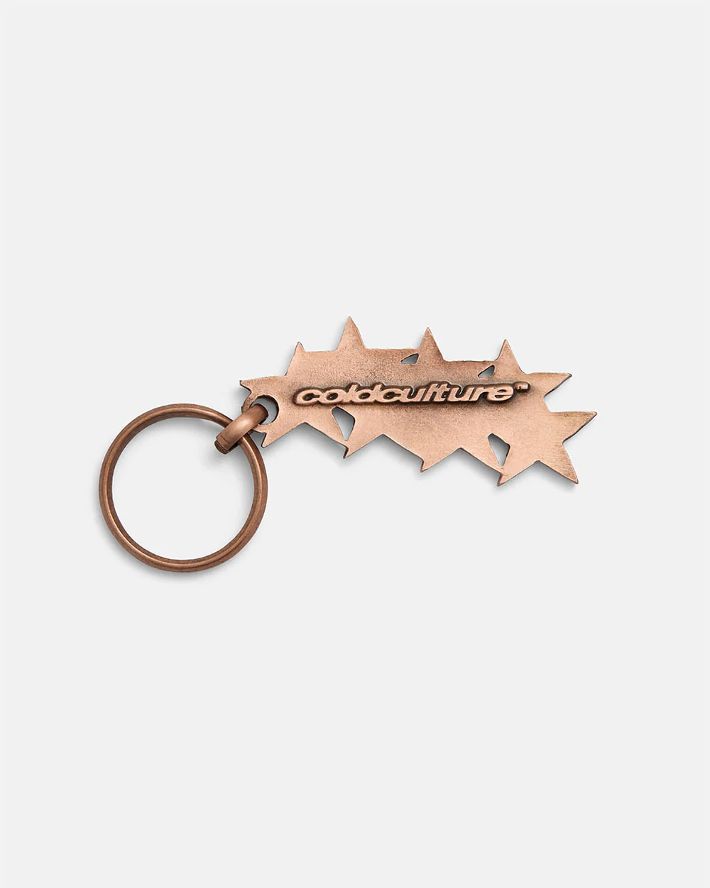 STARS KEYCHAIN METAL COPPER