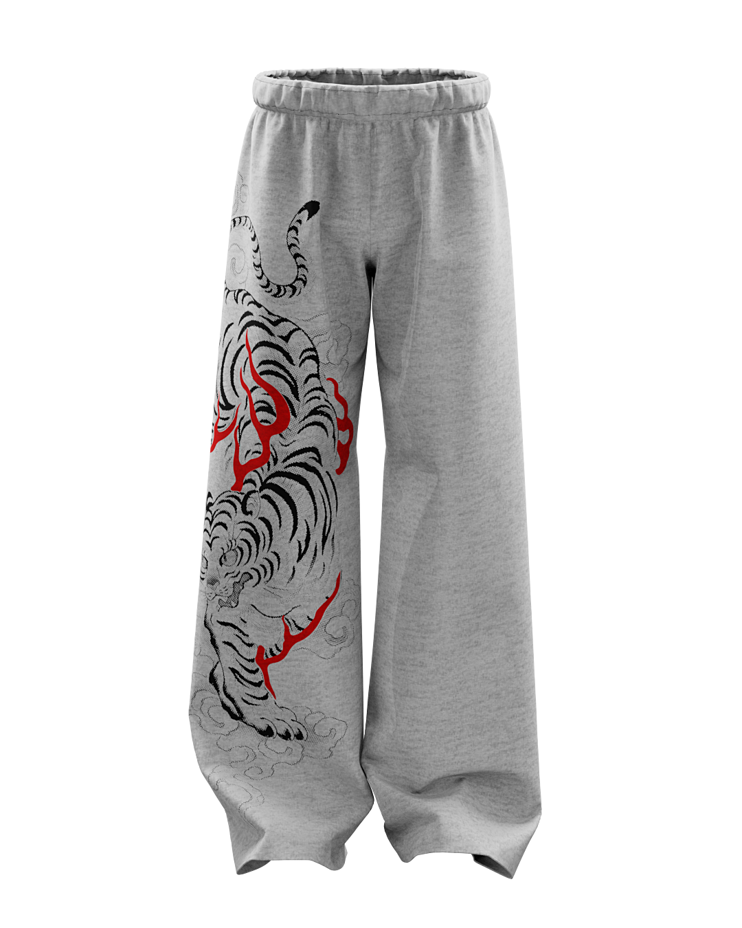 Grawl Grey Unisex Straight Fit Baggy Pants