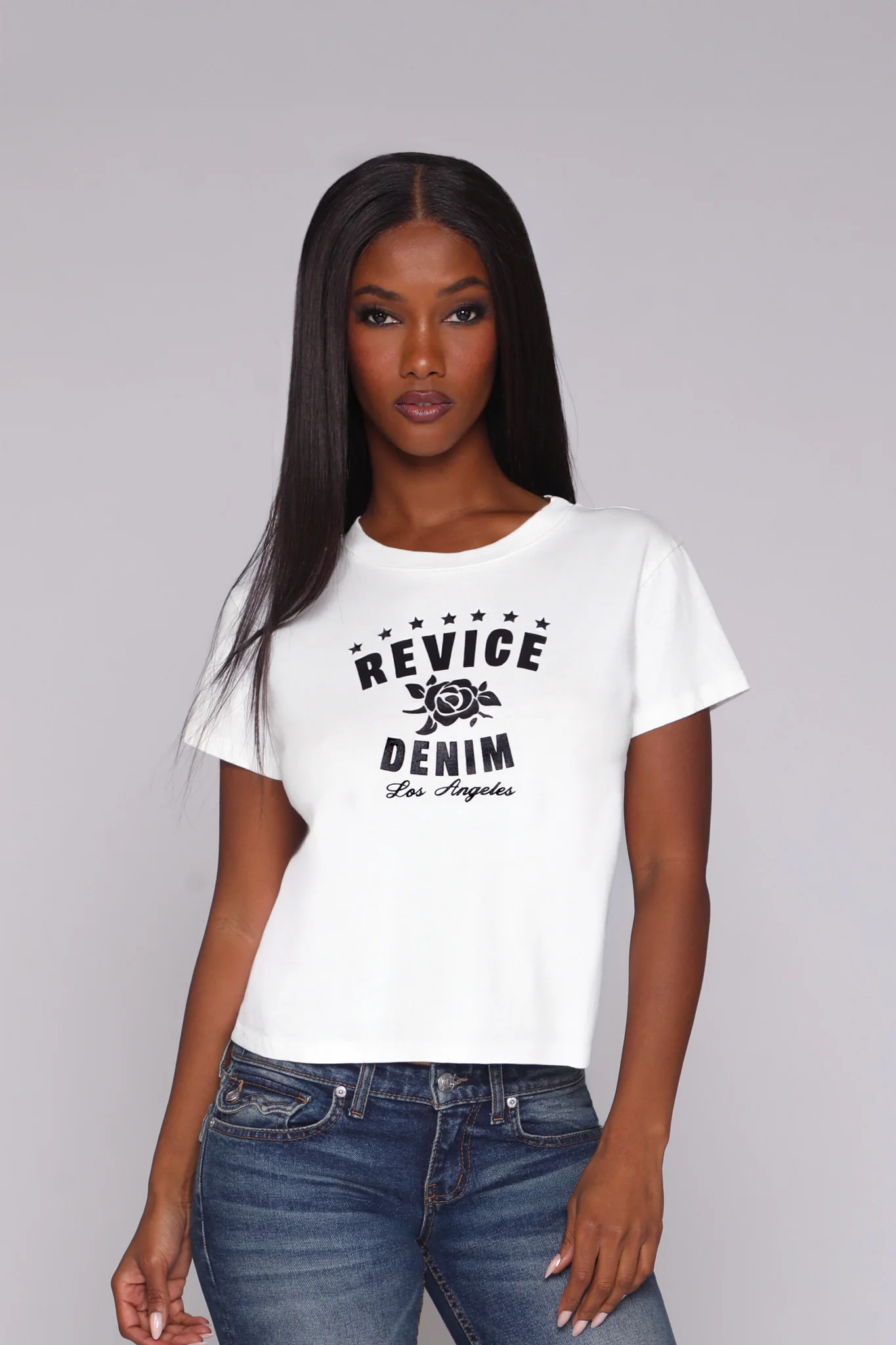 MELROSE TEE / OPTICAL WHITE