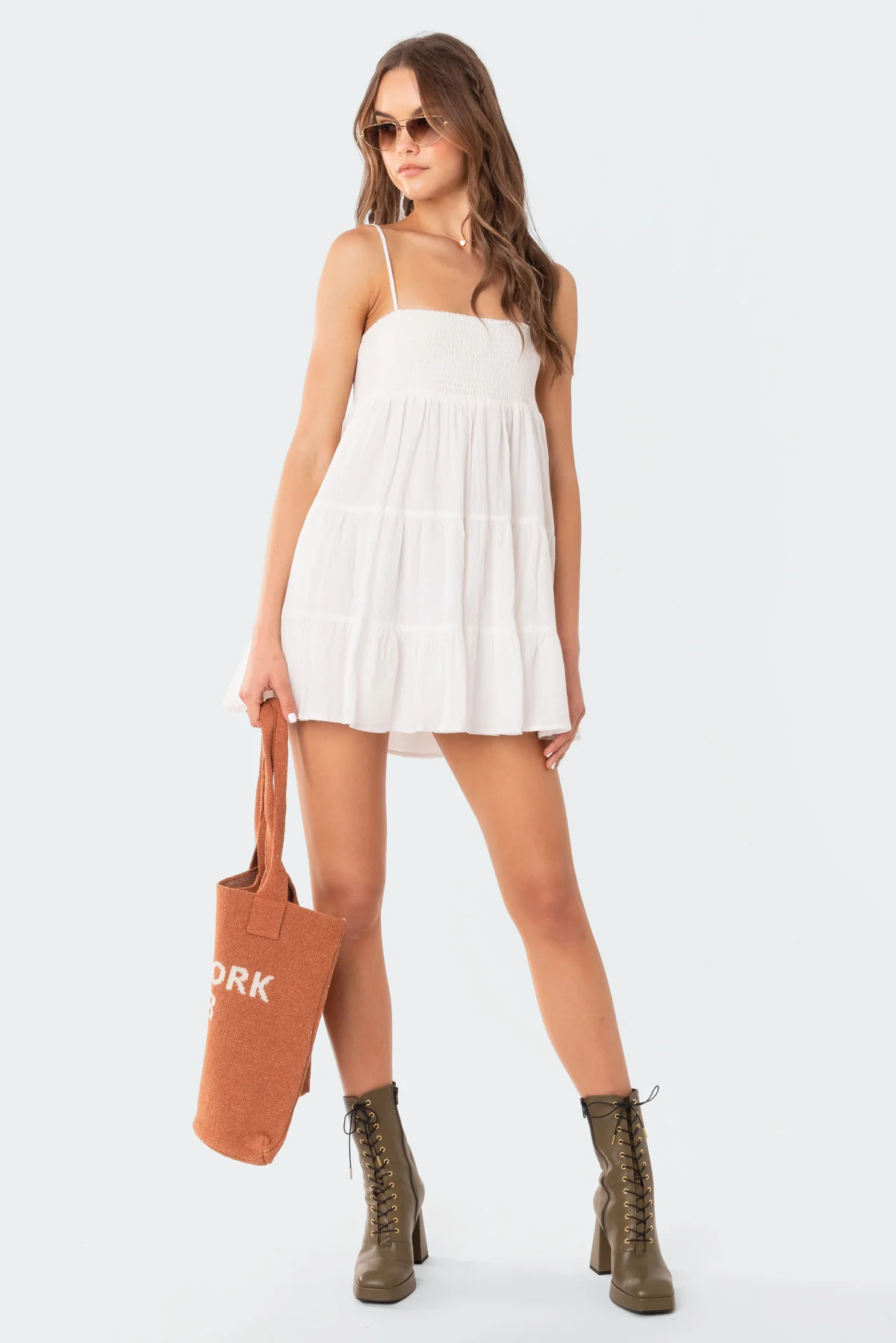 Ivory Oversized Mini Dress