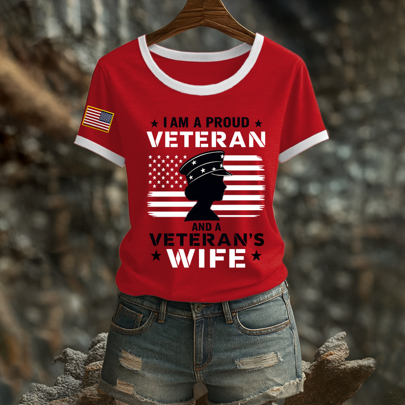 Women's Veteran Print T-Shirt