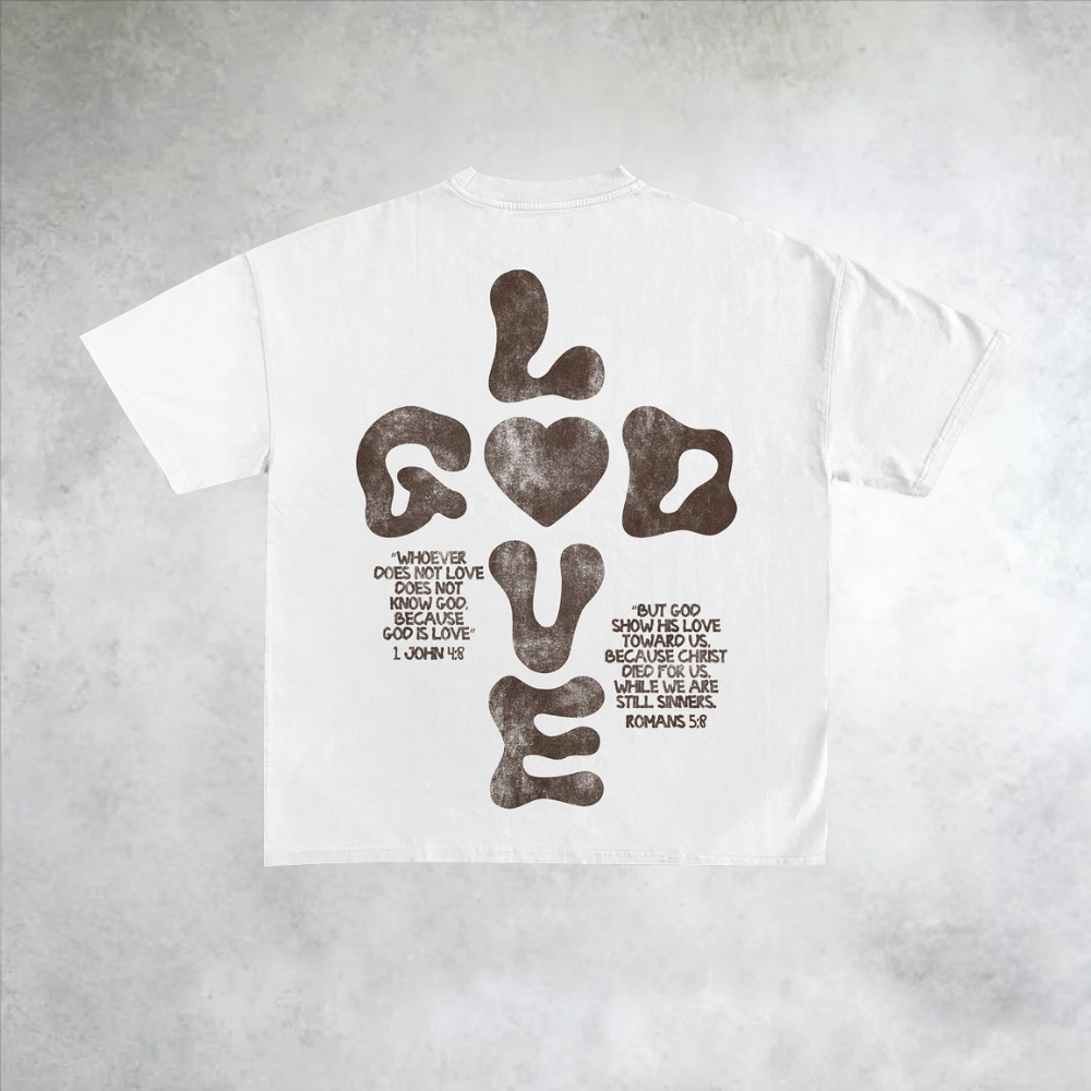 Love God Street Printed Short Sleeve T-Shirt