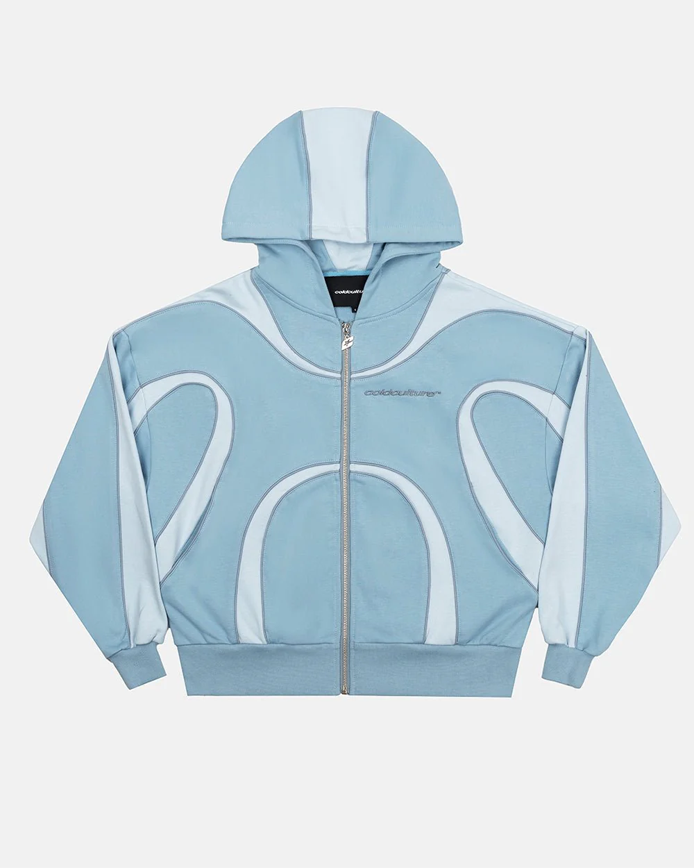 TAKE OFF ZIP HOODIE LIGHT BLUE