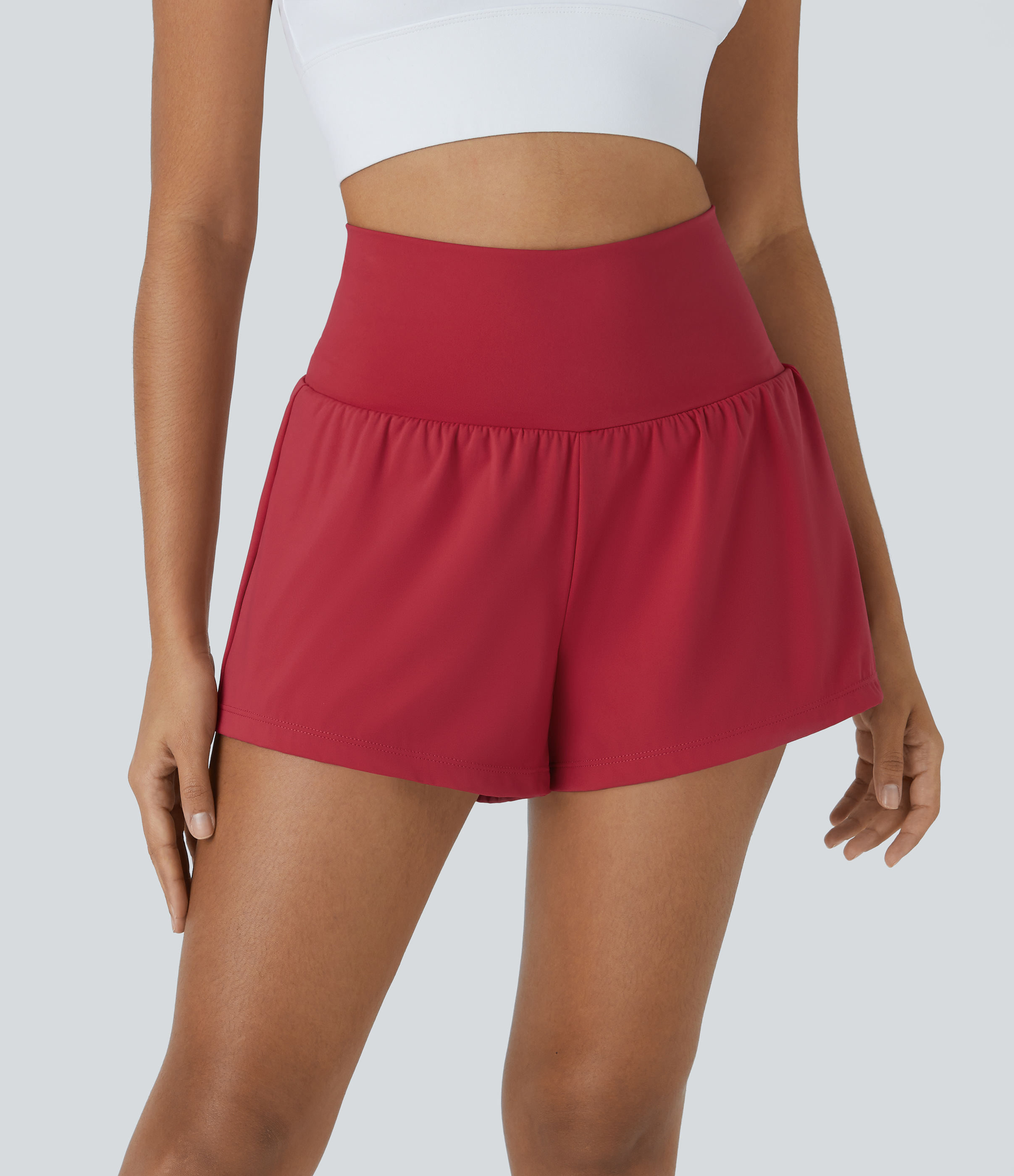 SoftlyZero™ Airy Super High Waisted Cool Touch Yoga Shorts with Pockets