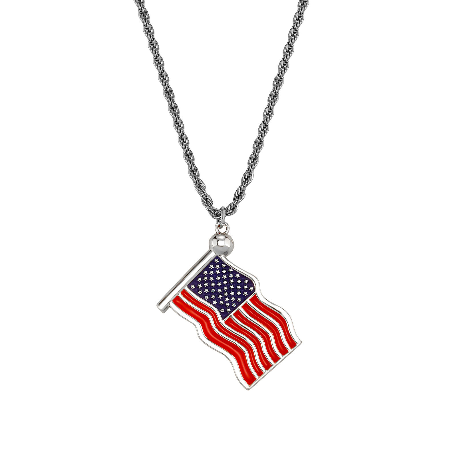 Men's American Independence Day Pendant Necklace
