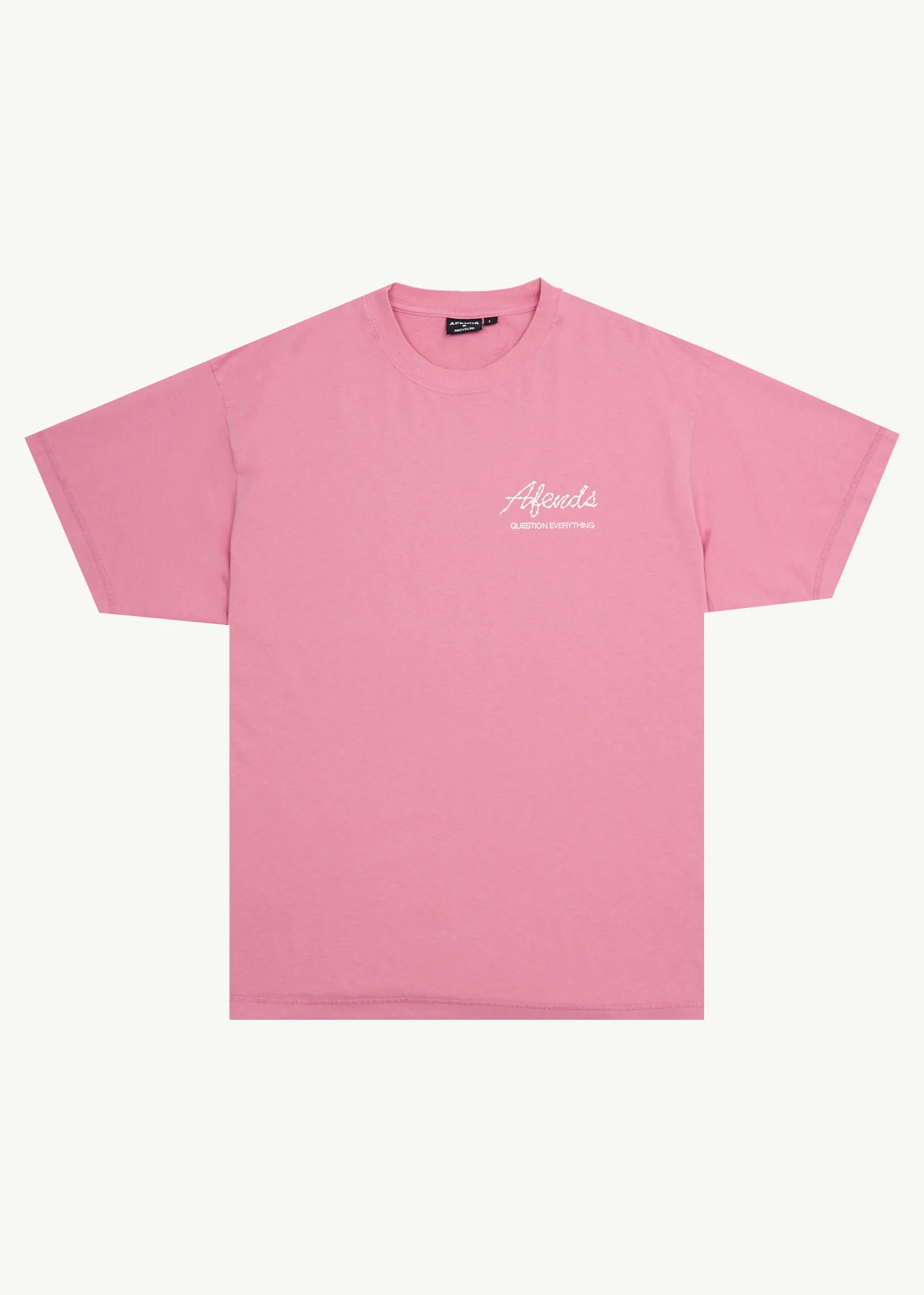 AFENDS Mens Valentine - Heavyweight Boxy Tee - Washed Marrakesh