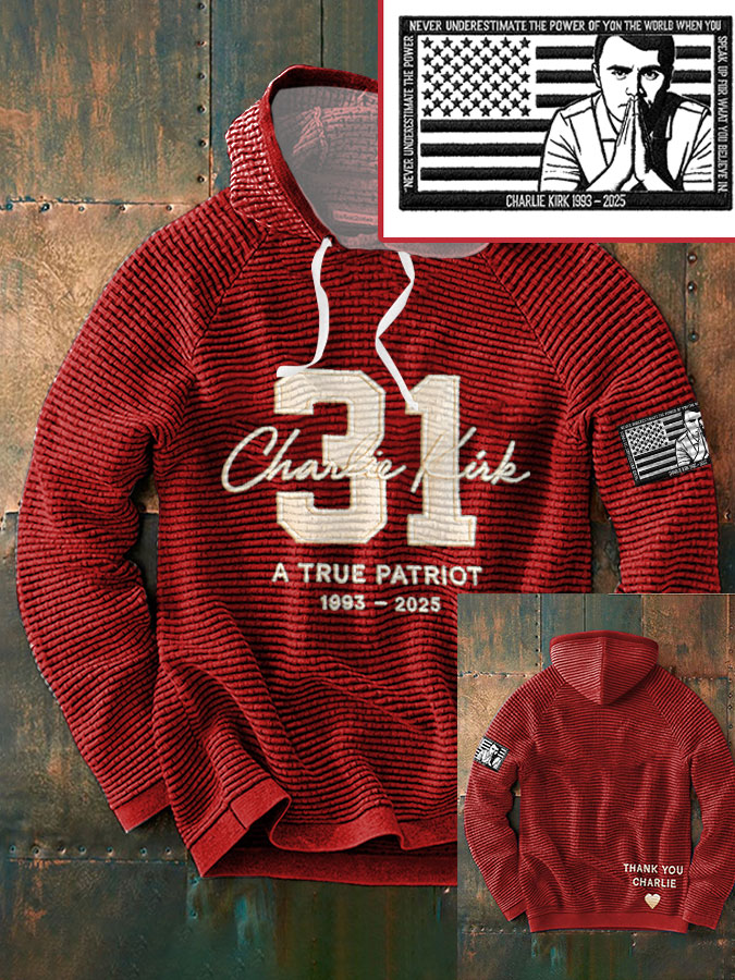 Men's Freedom True Patriot Memorial Printed Hoodie