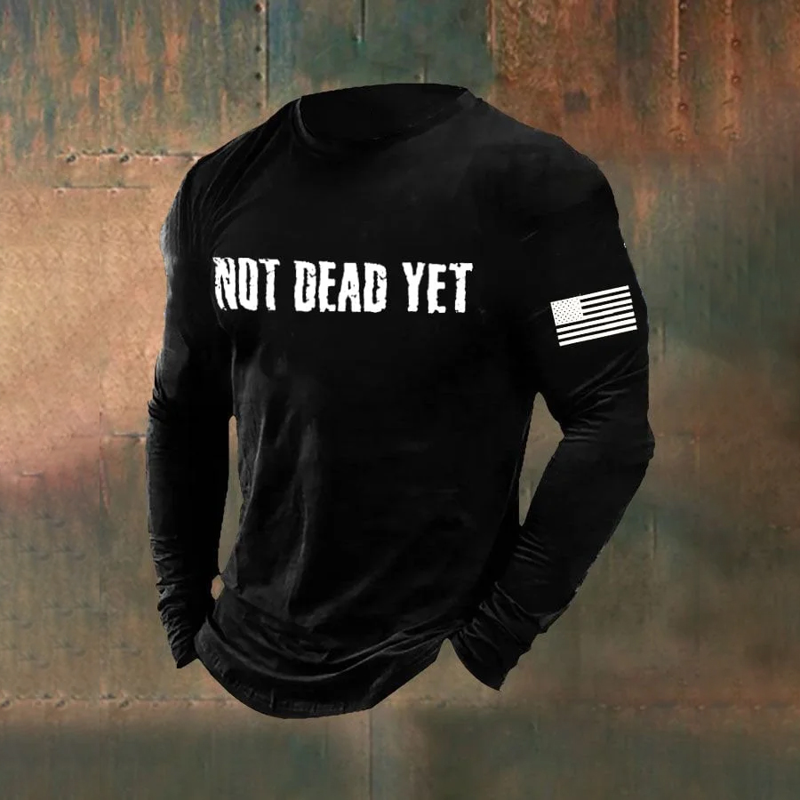 Men's Not Dead Yet Veterans Day Top