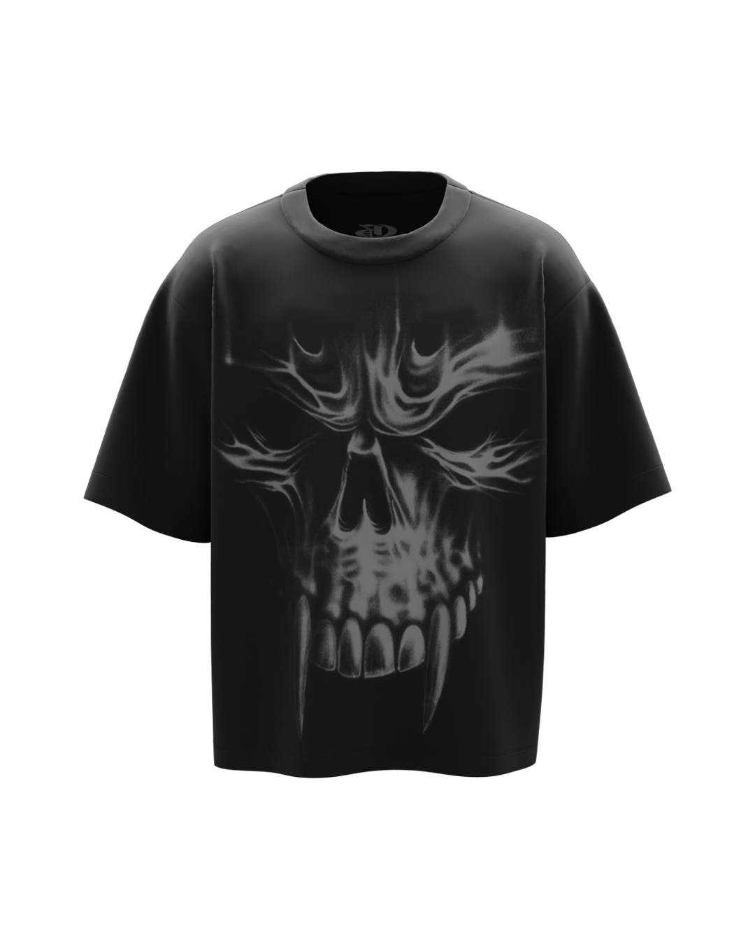 Black Punisher Boxy Oversized Tshirt