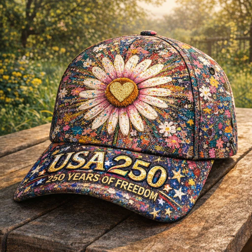 Retro 250th Anniversary Art Print Casual Hat