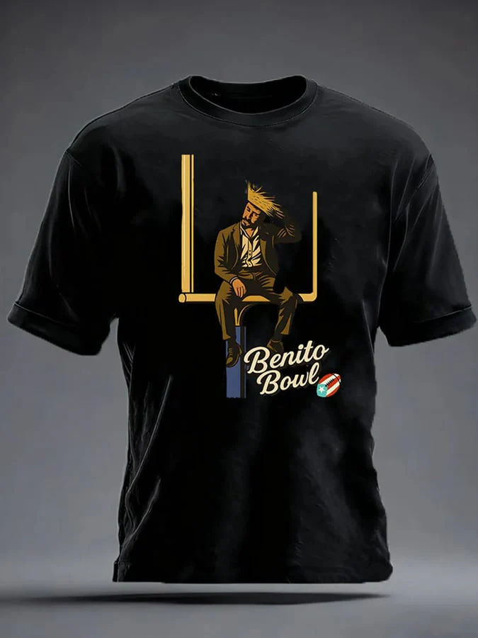 Men's Benito Bowl imitation cotton short-sleeved T-shirt