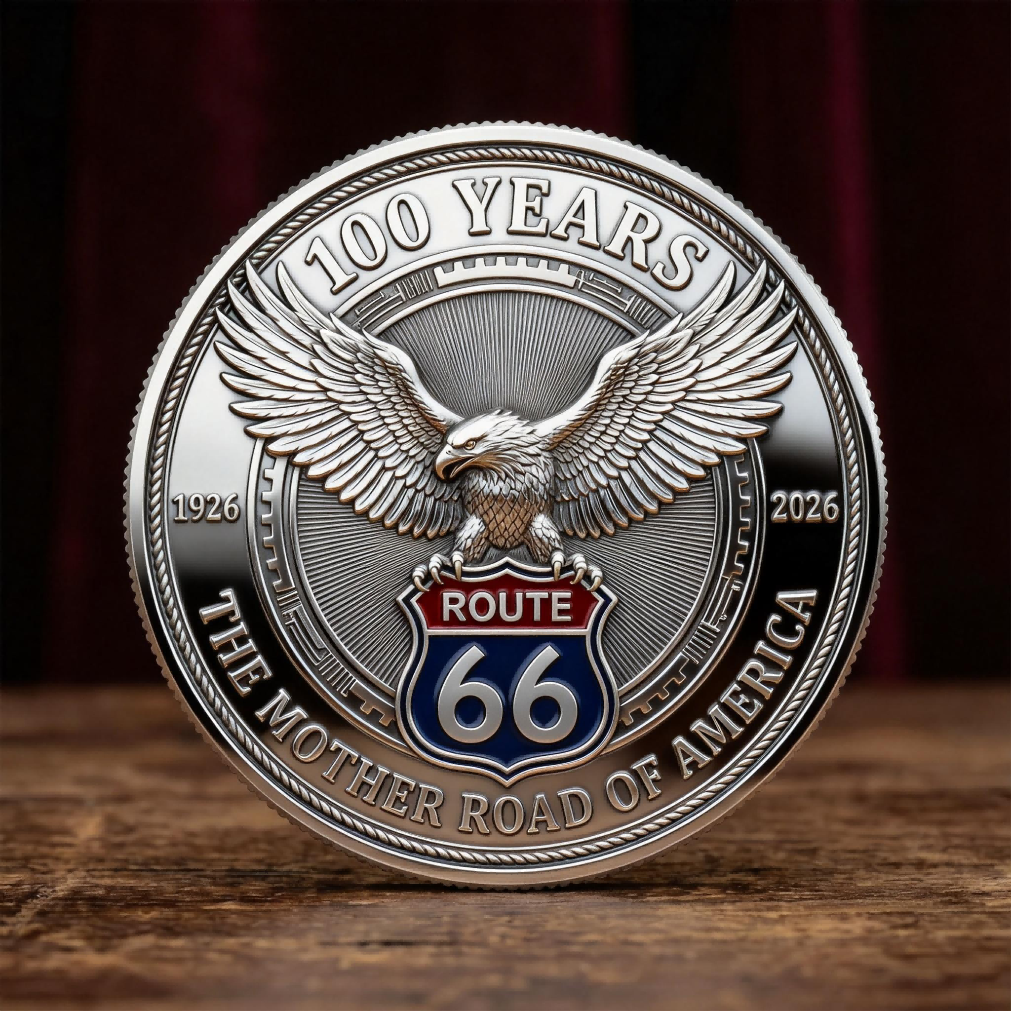 🏆Flash Sale 60% OFF -🛣️ Route 66 – 100 Years of Freedom Commemorative Coin
