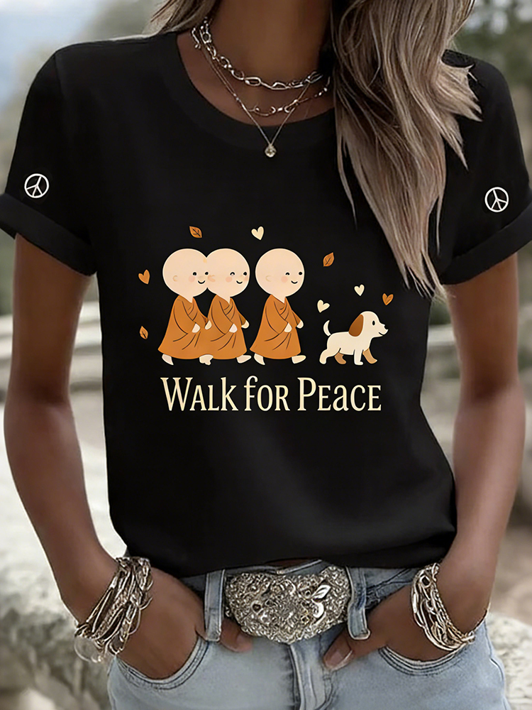 Women's Walk For Peace Art Print T-shirt