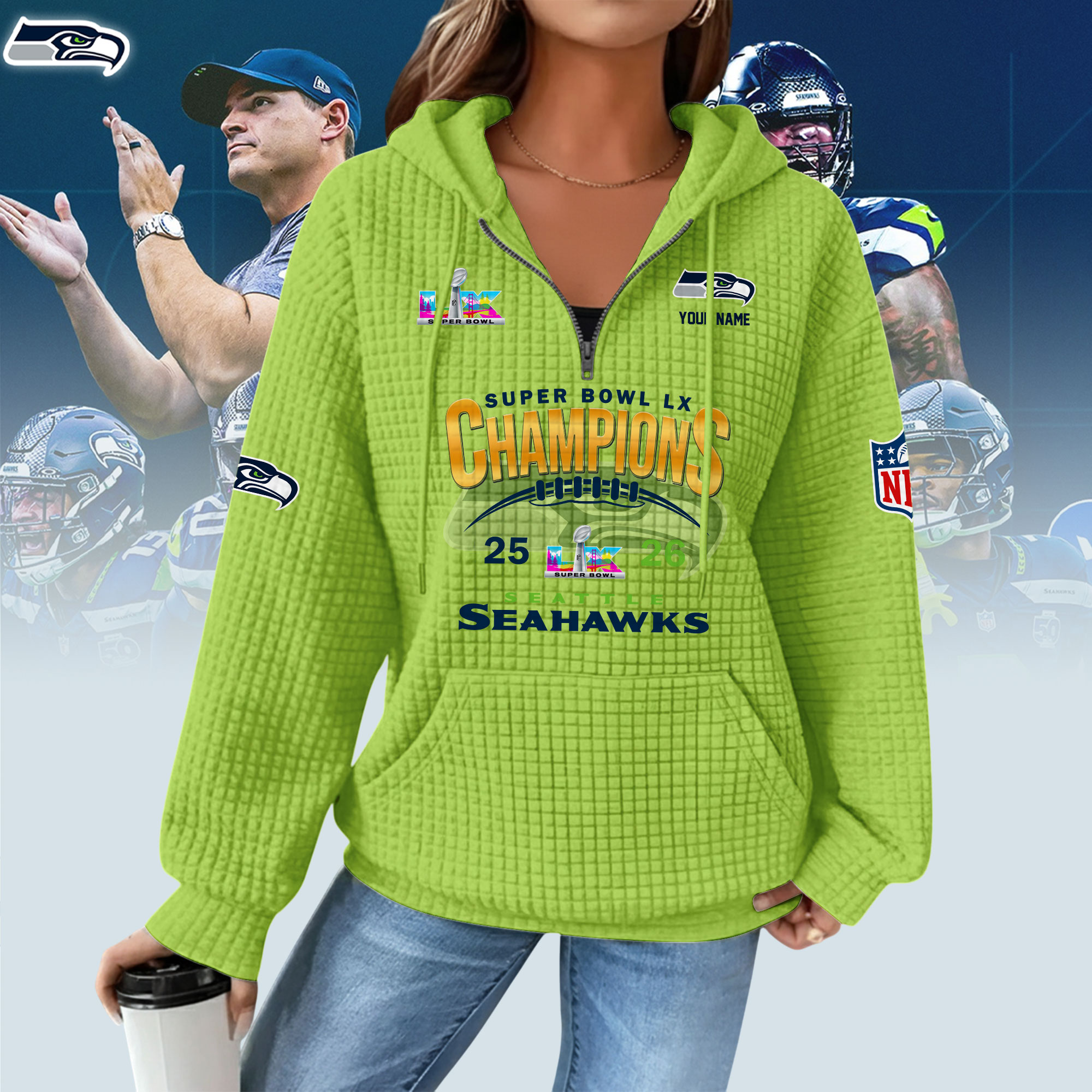 2QRNCVSEAH358301 Woman Hoodie