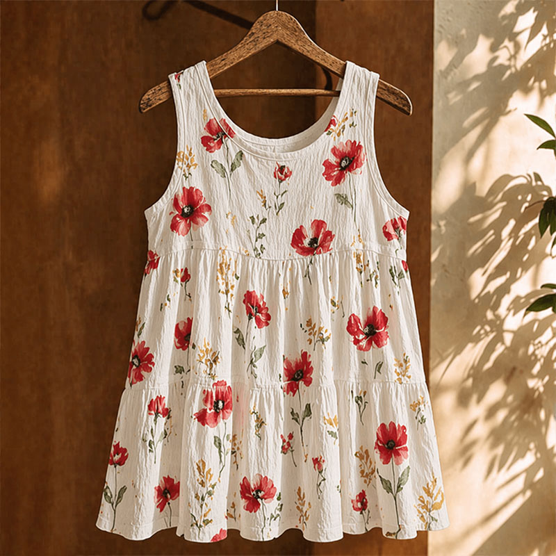 Women's Remembrance Poppy Printed Tank Top