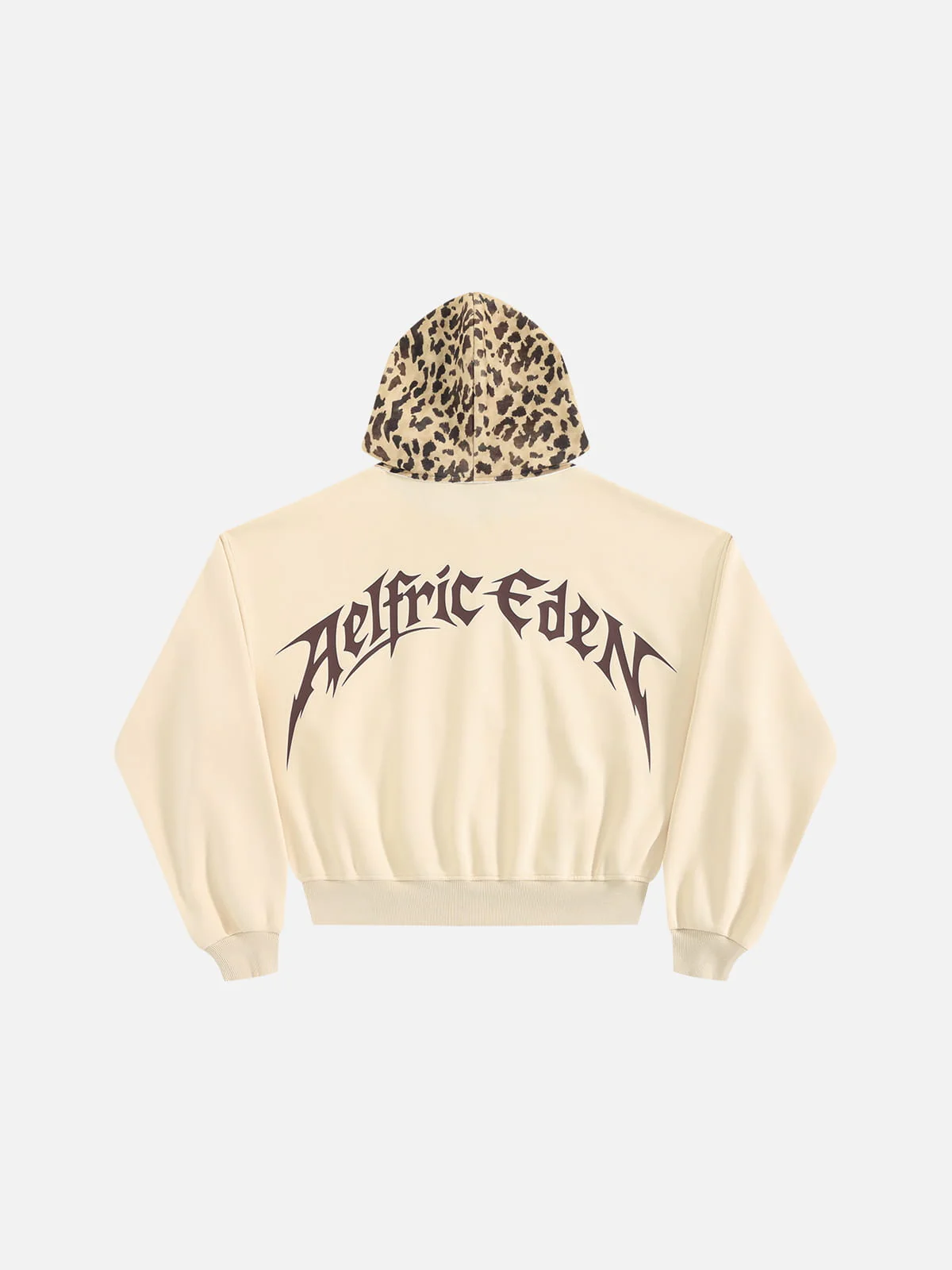 Aelfric Eden Boxy Leopard Hood Zip Up Hoodie