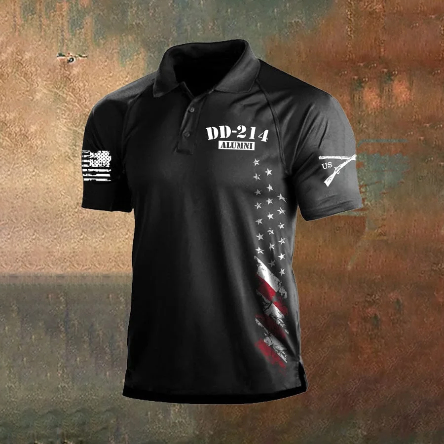 Knitted Men's Veterans Polo Shirt
