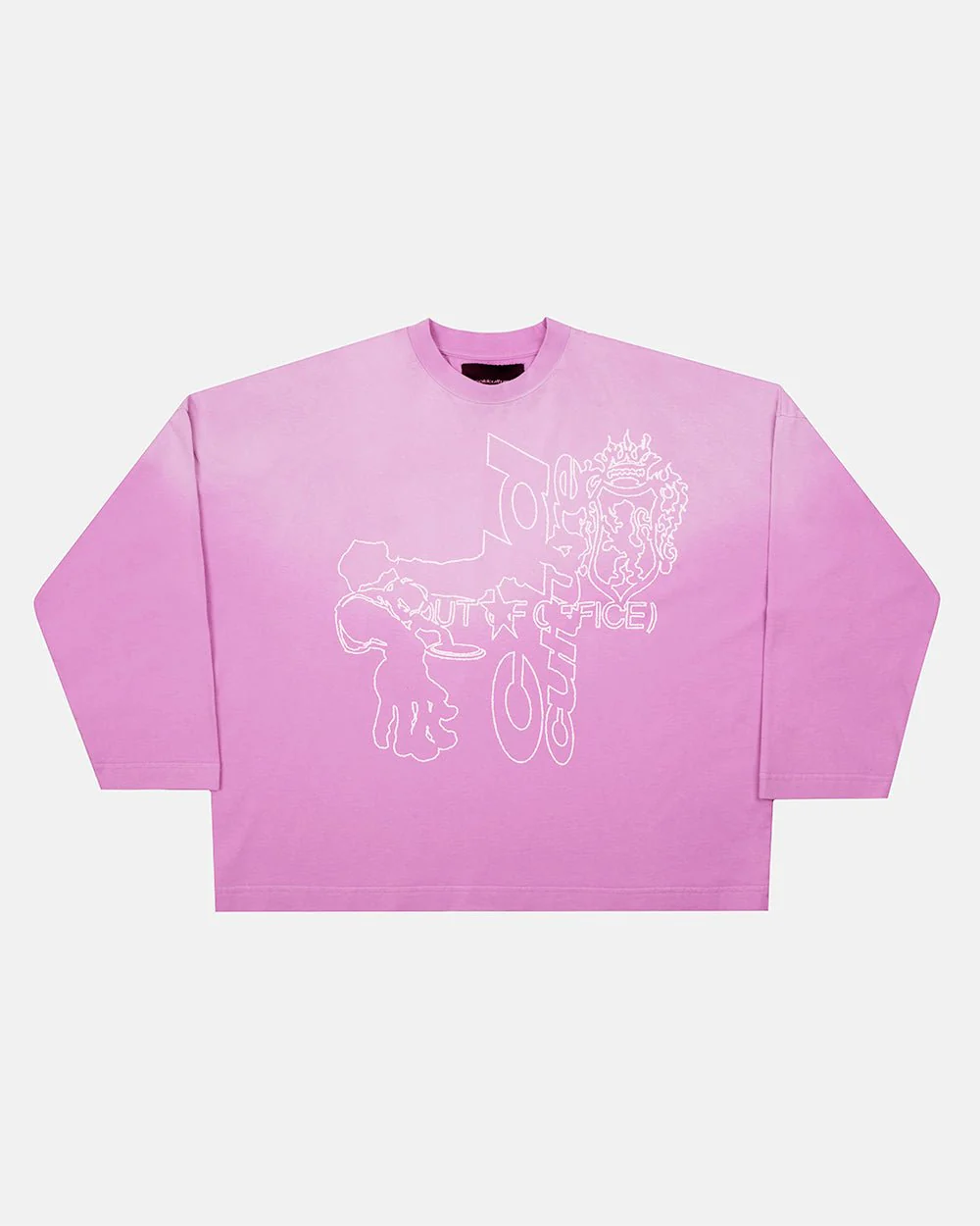 OUT OF THE OFFICE LONGSLEEVE PINK