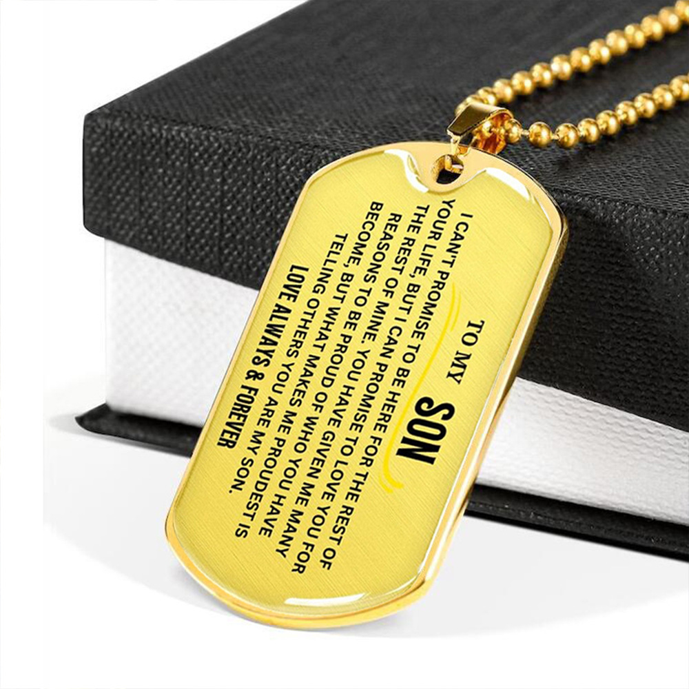TO MY SON Military Brand Necklace
