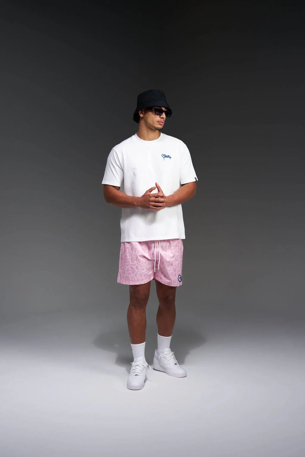 Handstyle Swim Short Pink/Blue