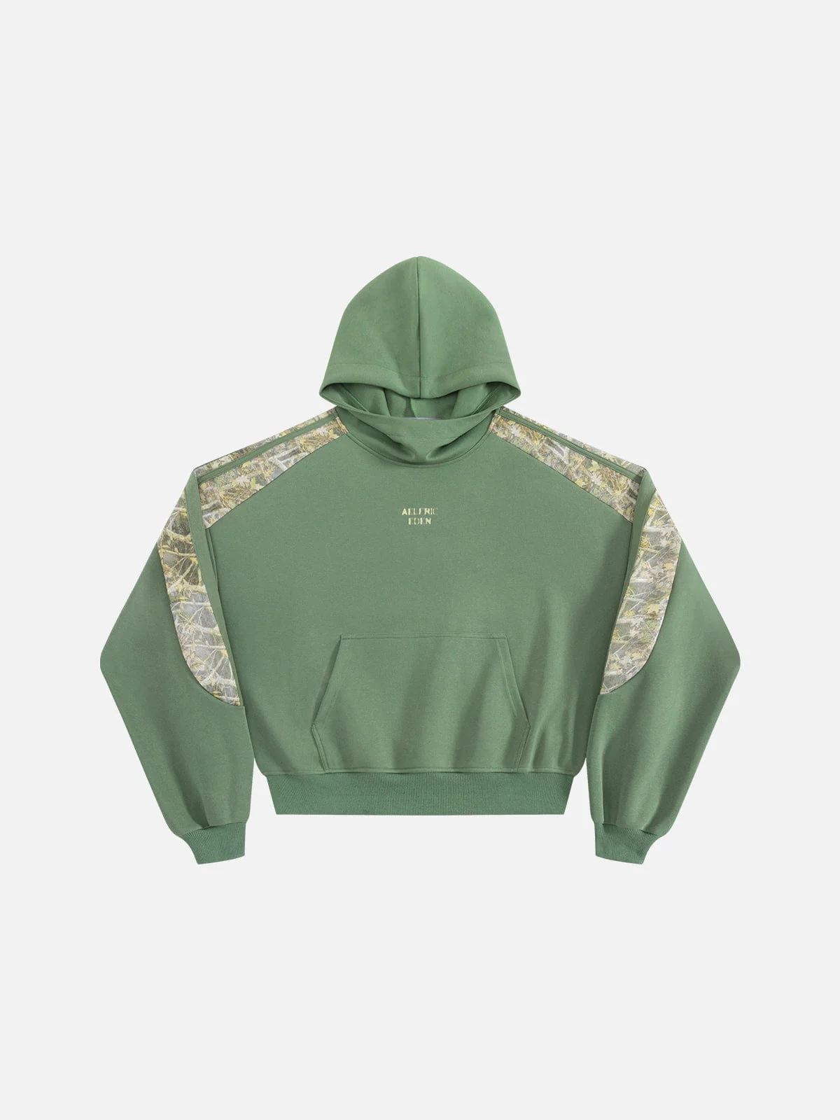 Aelfric Eden Boxy CAMO Panel Pullover Hoodie