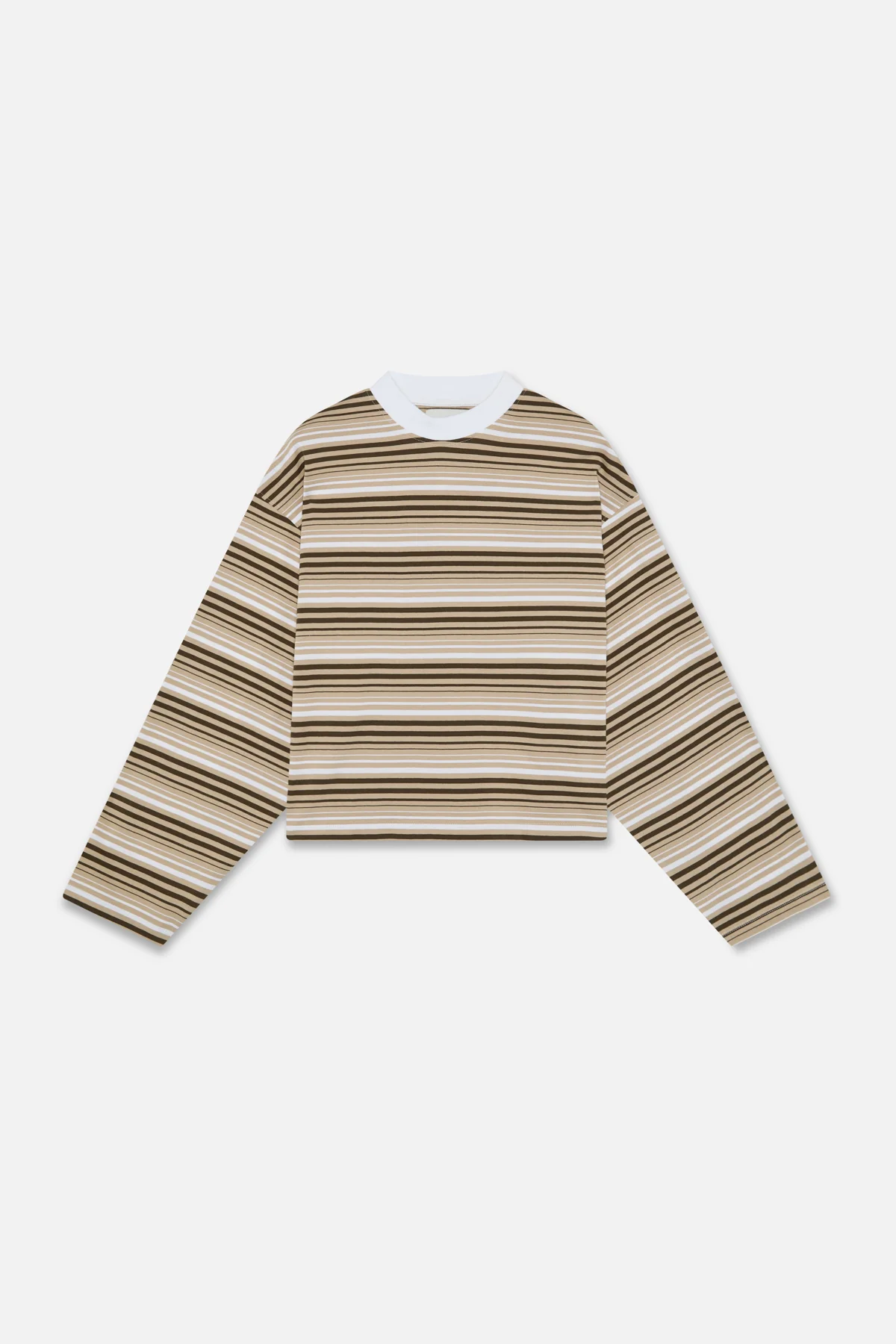 Sport Tech Brown Striped Longsleeve