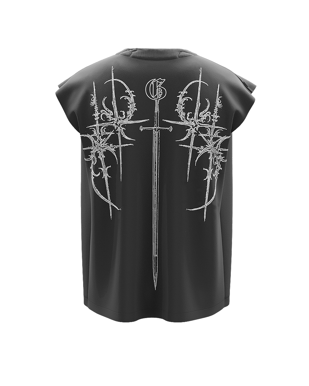 Charcoal Demon Boxy Unisex Vest